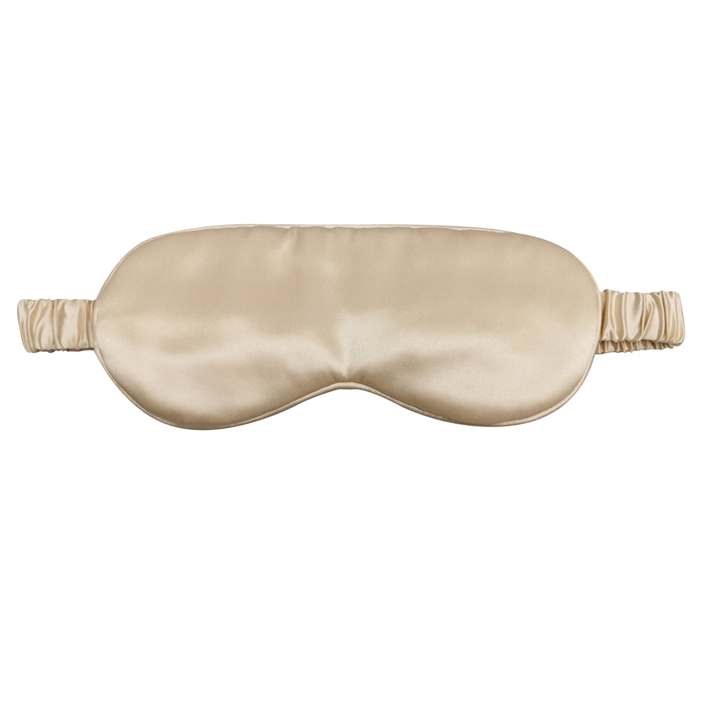 Siluxe Gold sleep silk eye mask