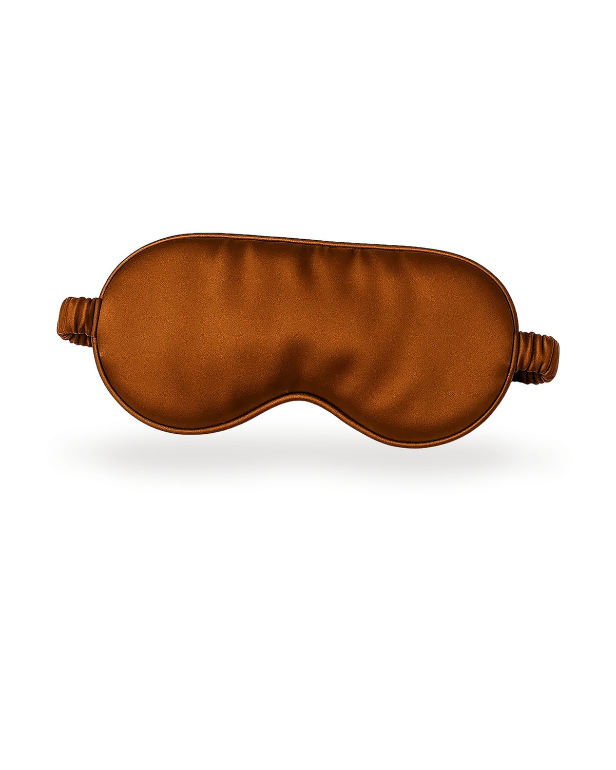 Siluxe silk eye mask in Bronze, on a white background